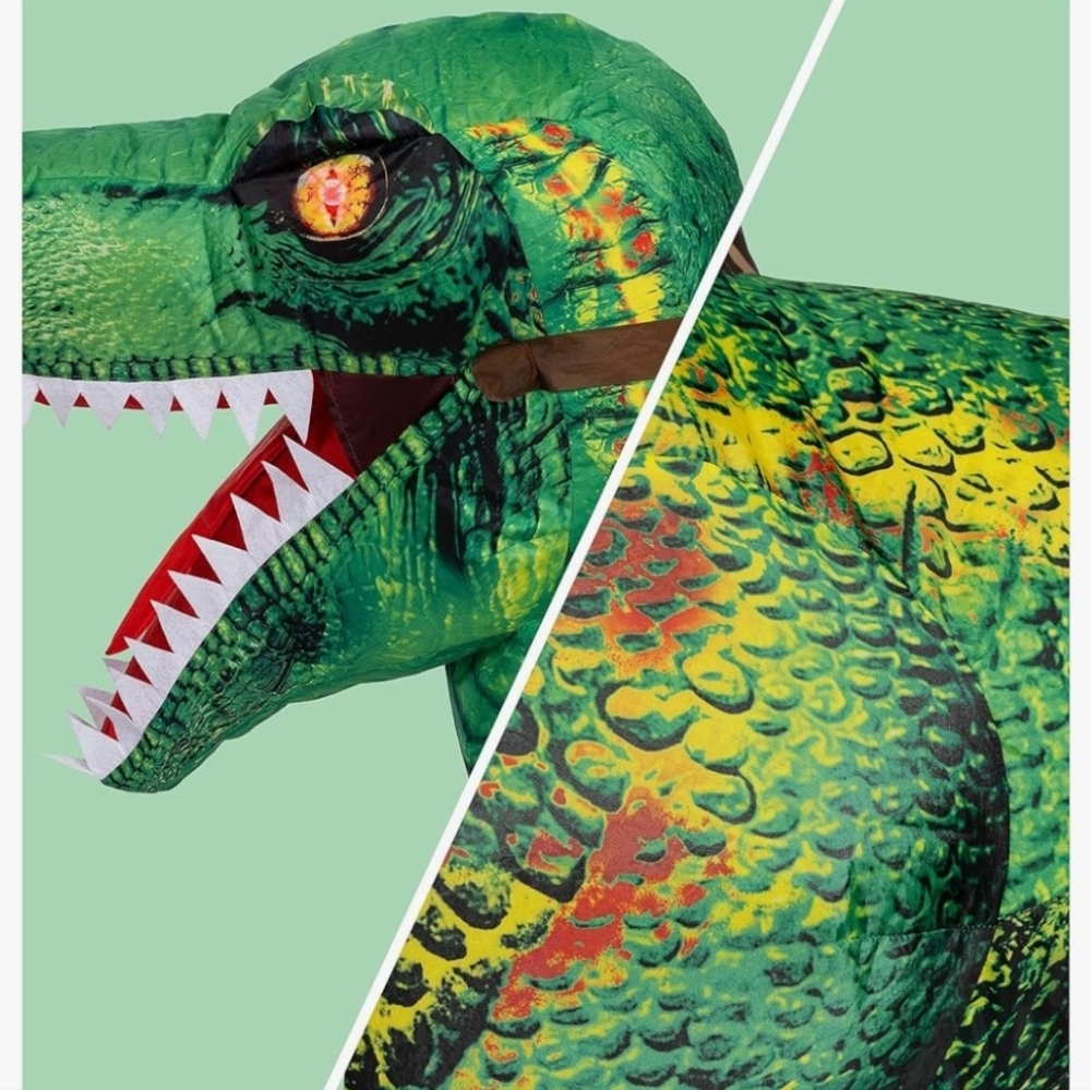 Adult Inflatable Dinosaur Costume - Picture 5 of 6